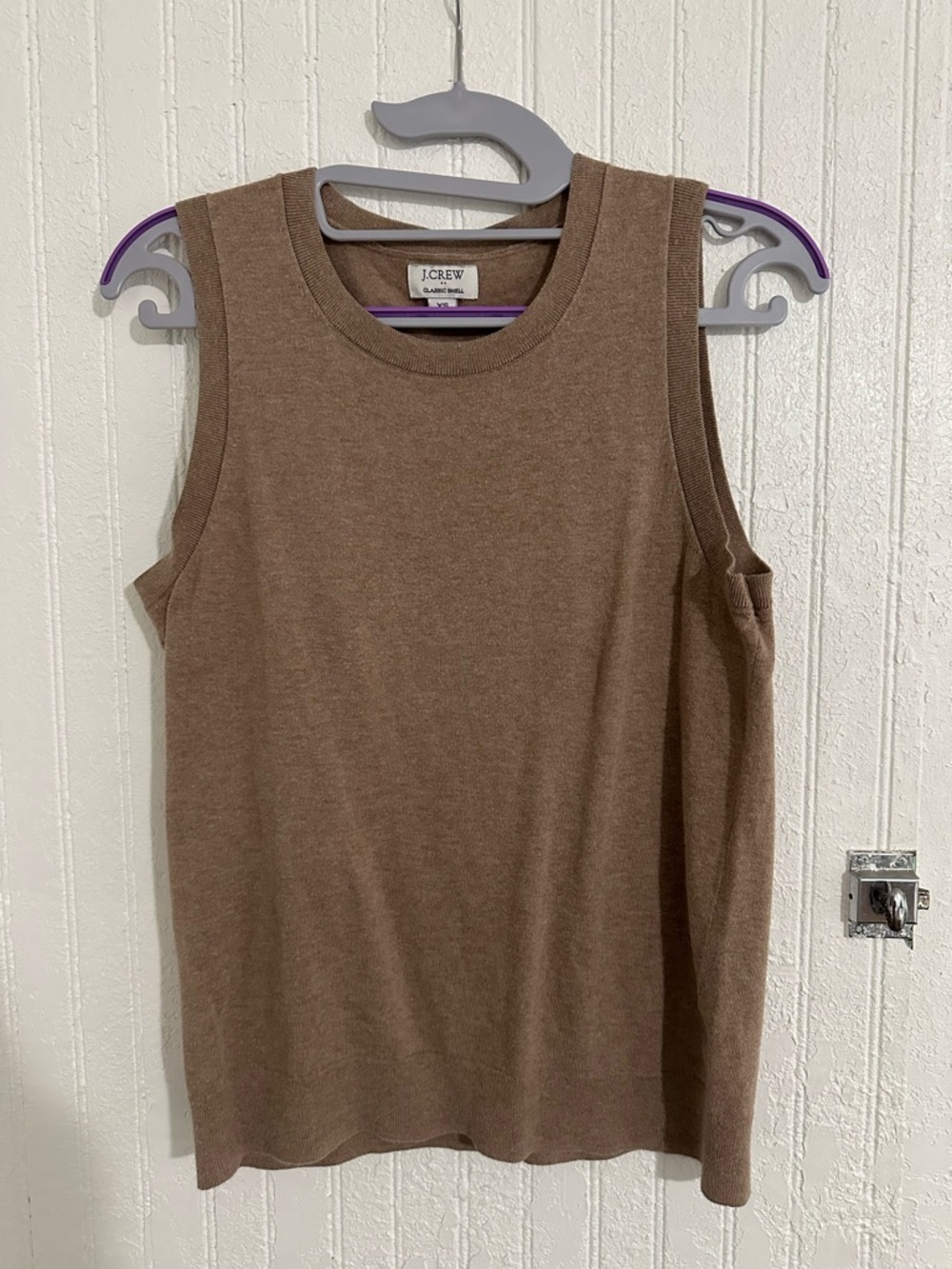 J. Crew Brown Sleeveless Knit Tank